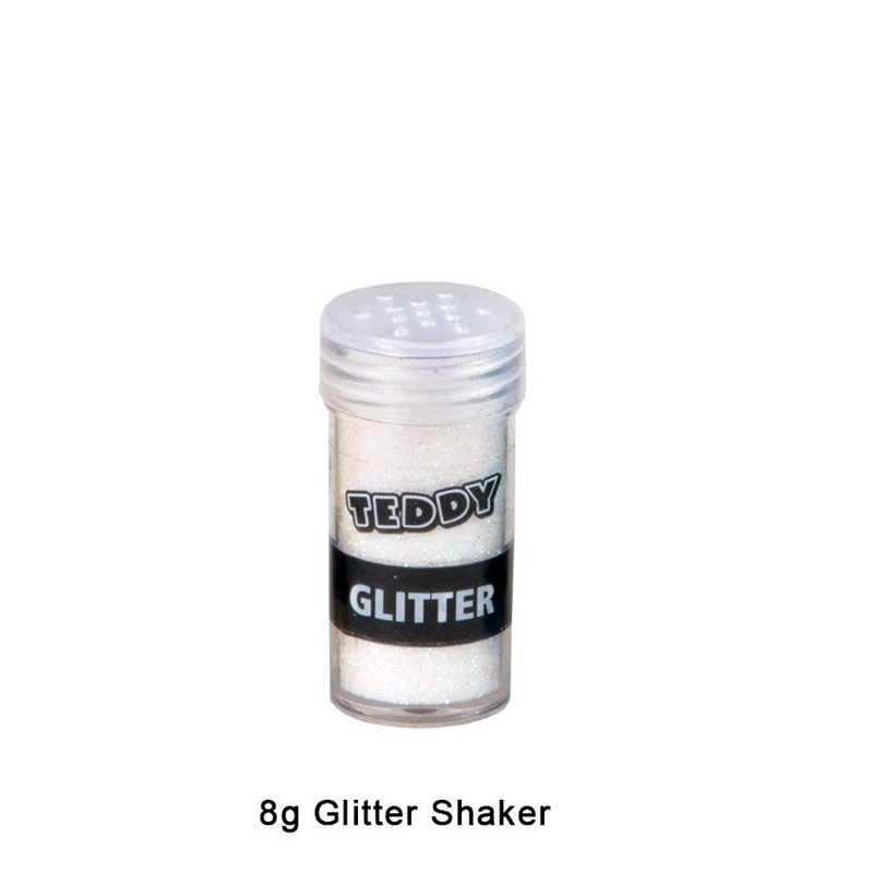 Teddy Glitter Shaker - Crystal (8g)