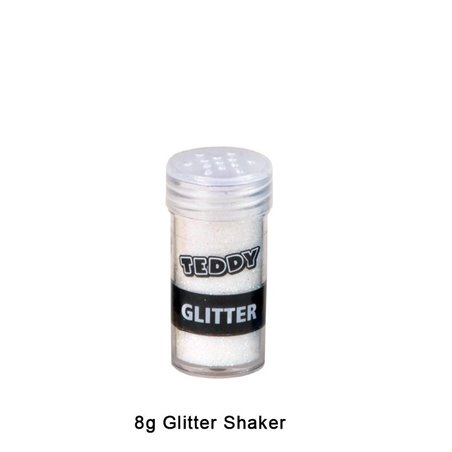 Teddy Glitter Shaker - Crystal (8g)