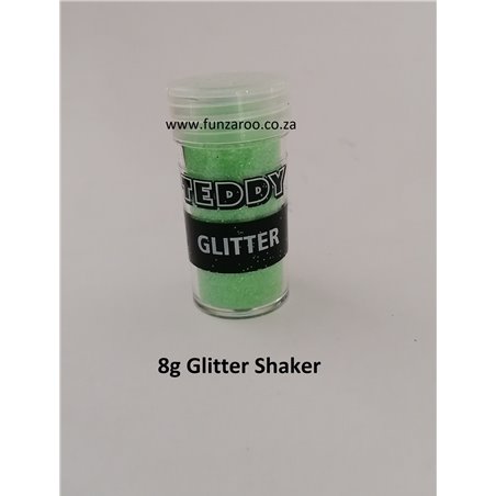 Teddy Glitter Shaker - Neon Green (8g)