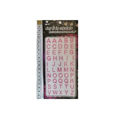Alphabet Stickers - Crystal (Pink)