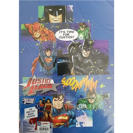 Marlin - Justice League Blue - A4 Book Covers (5 pack)