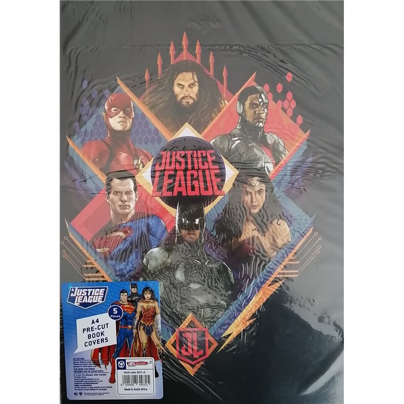 Marlin - Justice League Black - A4 Book Covers (5 pack)