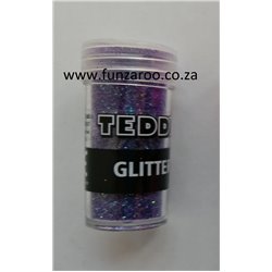 Teddy Glitter Shaker - Rainbow Purple (8g)