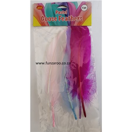 Dala - Feathers - Goose Pastel Colours (5pc)
