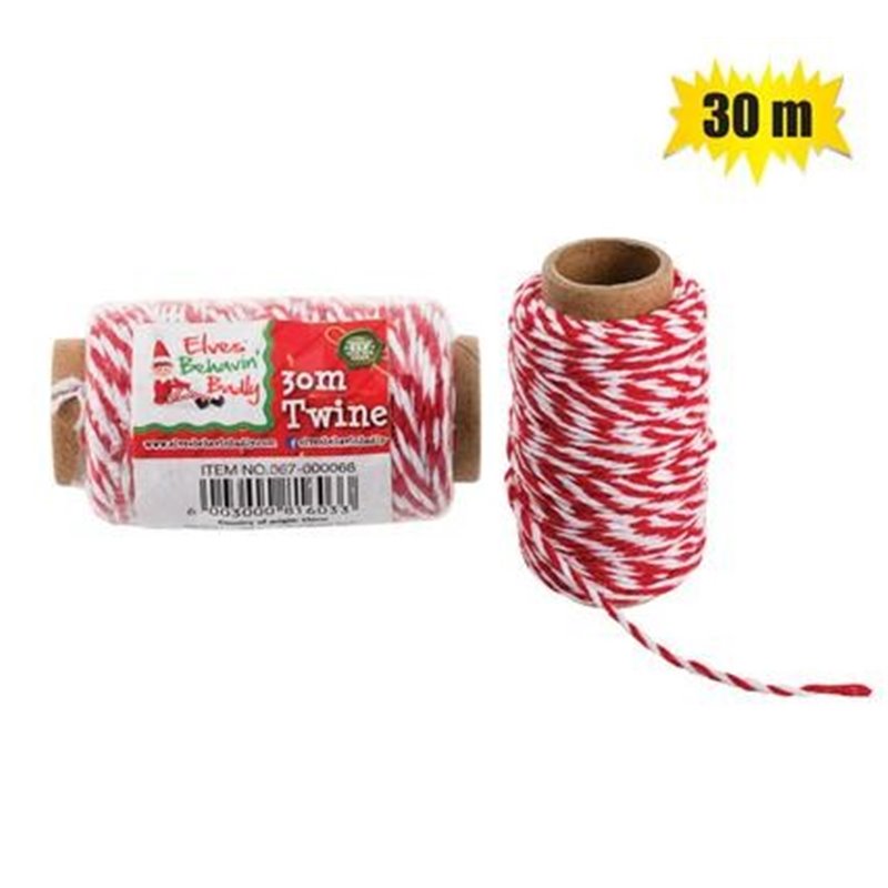 Elves Behavin Badly - Christmas Twine (30m)