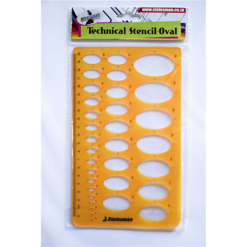 Statesman Technical Stencil - Oval