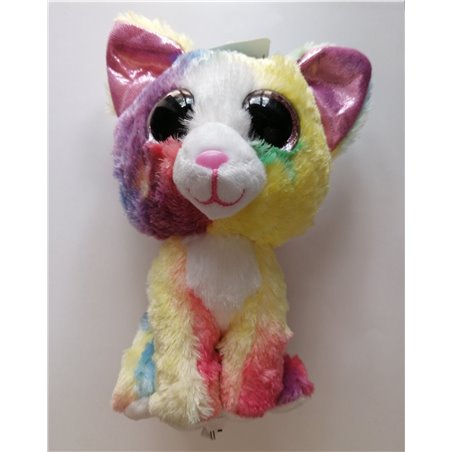 Plush Rainbow Fox - Big Eyes (15cm) - Similar to Ty Beanie Boos