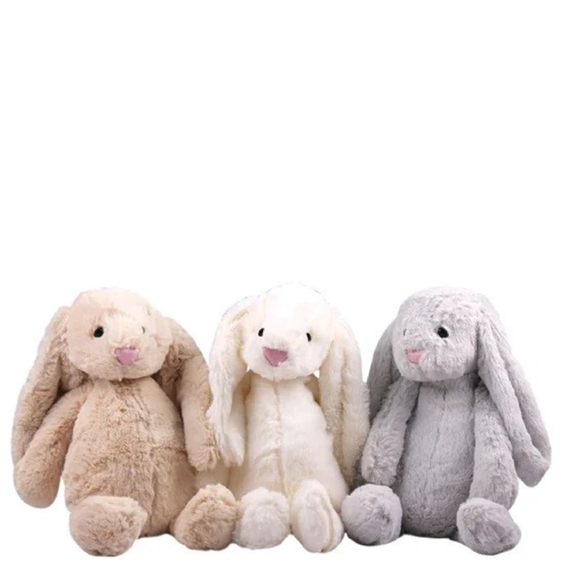 Bunny Soft Toy (Cream / Grey / White)