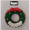 Christmas Cookie Fridge magnets - Wreath