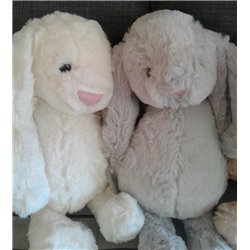 Bunny Soft Toy (Cream / Grey / White)