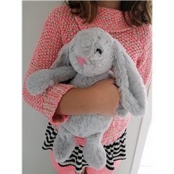 Bunny Soft Toy (Cream / Grey / White)