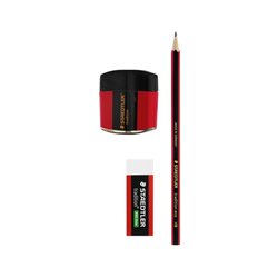 Staedtler - Tradition Eco - HB Pencil, Eraser and Double-hole sharpener